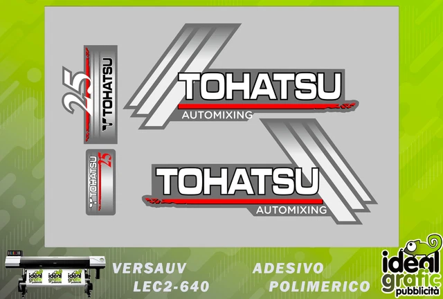 kit adesivi calandra motore fuoribordo tohatsu automixing 25cv