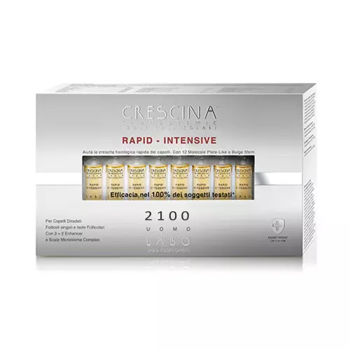 LABO Crescina Transdermic Rapid-Intensive Île Cellules Folliculaires 2100, Homme