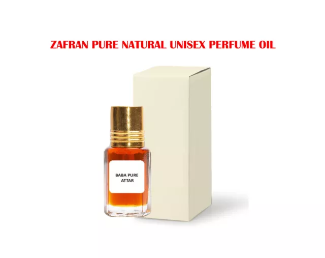 Zafran Pure Natural Unisex Perfume Oil Attr Pure Organic From India