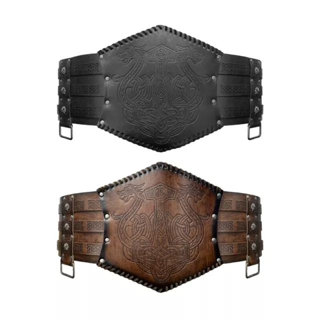 LEATHER ARMORS BELT Renassance Medieval Buckle Belt Leather Wide Belt ...