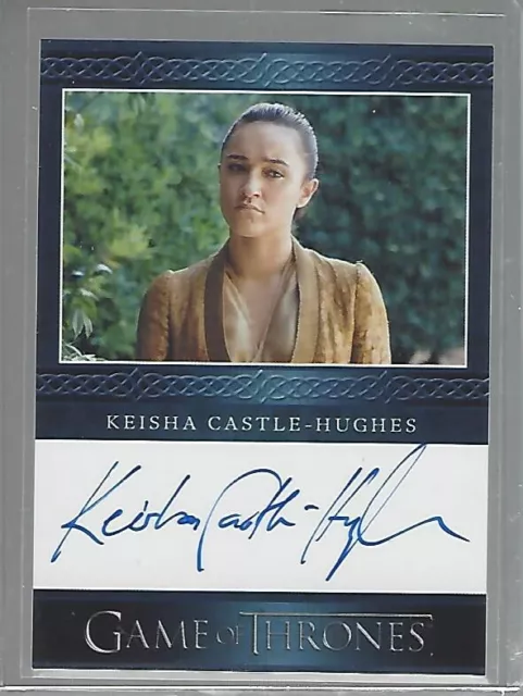 Game of Thrones Complete Series/Volume  2 K. Castle-Hughes (Blue) autograph