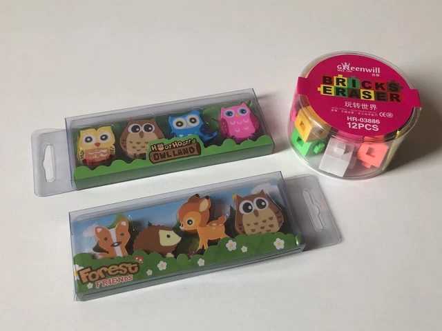 Lot De 12 Gommes À Effacer Douces 2B Pour École, Bureau, Salle De