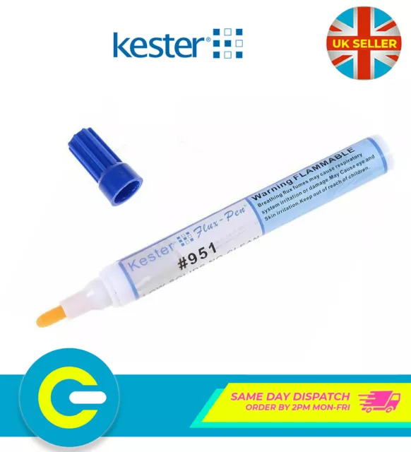 Kester 951 Rosin Capacity Non-Clean Soldering Flux Pen 10ml