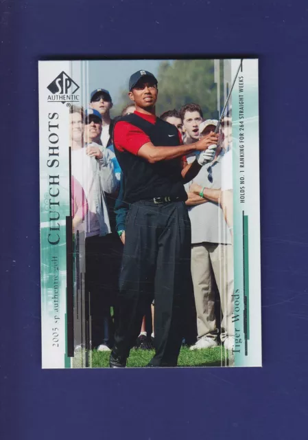 Tiger Woods HOF 2005 SP Authentic Golf Clutch Shots #58 (MINT) PGA TOUR