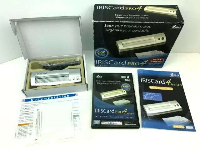 IRISCard Pro 4 Business Card Scanner