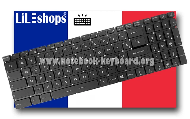 Clavier Français Topcase Original Asus K751B K751BP Noir +Touchpad