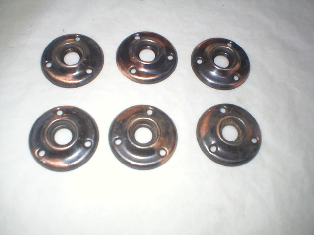 Antique Japanned Doorknob Base Rings