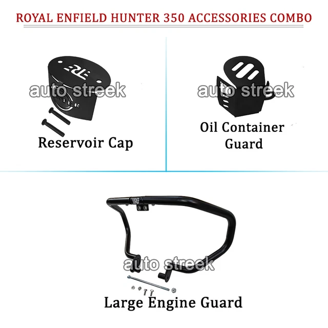 ROYAL ENFIELD HUNTER 350 Accessories Reservoir Cap, Engine Guard & Oil