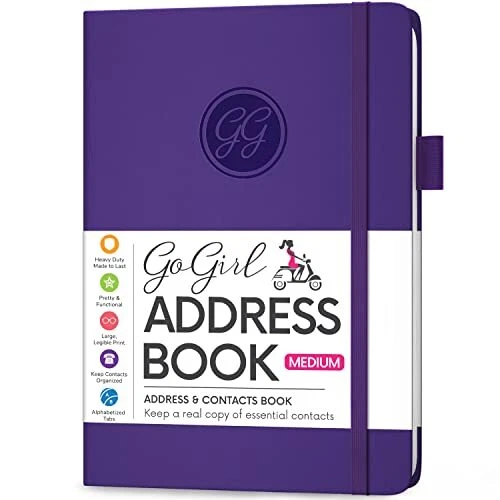 Address Book Telephone and Address Book with Alphabetic Tabs for Safely Storing