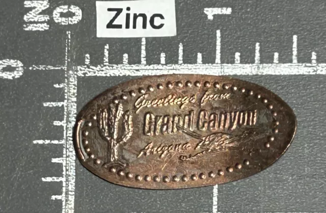 Greetings from Grand Canyon National Park Arizona AZ Elongated Pressed Penny