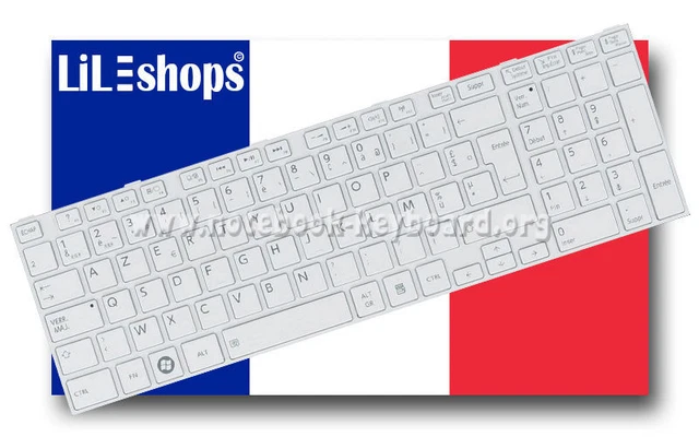 Clavier AZERTY Français Neuf Pour Toshiba Satellite - Référence MP-14A76F0-356, Noir