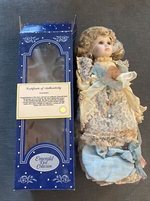 Emerald Porcelain Doll Collection - Natasha w/ Box + Certificate Of Authenticity