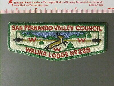 Boy Scout OA 228 Walika Lodge Early Flap 7438JJ