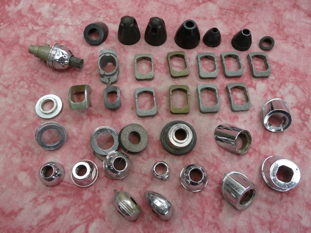 Assortment collection 1940-1950-1960's? radio antenna parts, hot rat rod