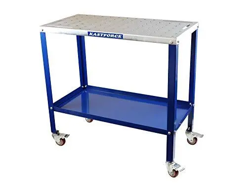 KF3002 Portable Welding Table Wedling Cart Universal Work Table with 5/8"