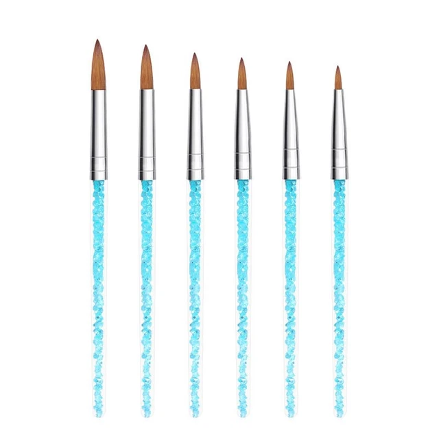 Nagel Werkzeug BüRsten, Kristall Nagel, Kristall Schnitzen Stift, Blauer Tr9314
