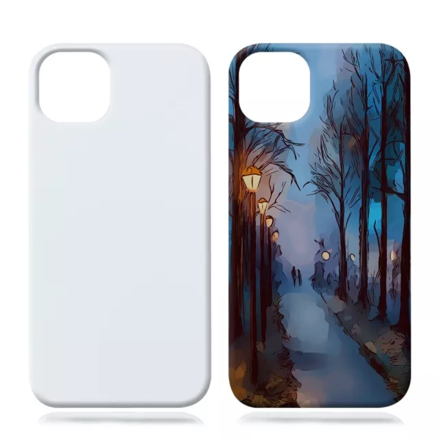 10pcs Blank 3D Sublimation print PC Hard Case For iPhone 15 14 13 12 Pro max +