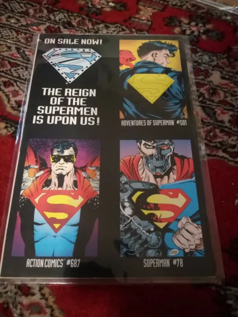 Superman The Man Of Steel Issue #22 (June 1993, DC Comics) Die Cut Cover 2