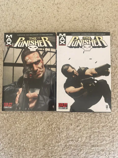 Punisher Max Lot Vol 2 And 3 Hardcover OOP