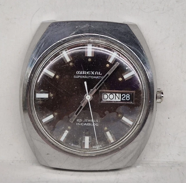Montre Bracelet Vintage Mirexal Manuelle - Boîtier 33 Mm - Pour Homme - Occasion