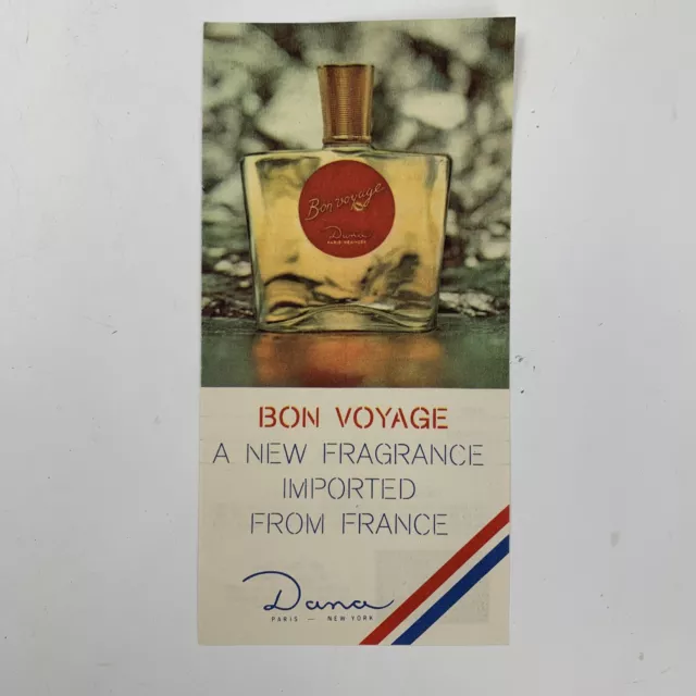 Bon Voyage A New Fragrance Imported From France Dana Vintage Ad Order Form 6"x3"