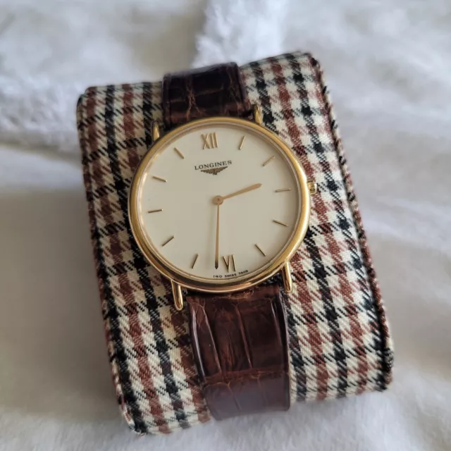 Longines quartz gold plated hot sale