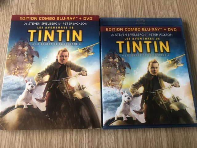 Les Aventures De Tintin Le Secret De La Licorne Bluray Blu-Ray + Dvd Français