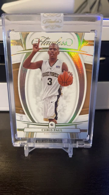 Chris Paul 2022 Panini Flawless Collegiate #32 Wake Forest /10 Gold CP3 HOF