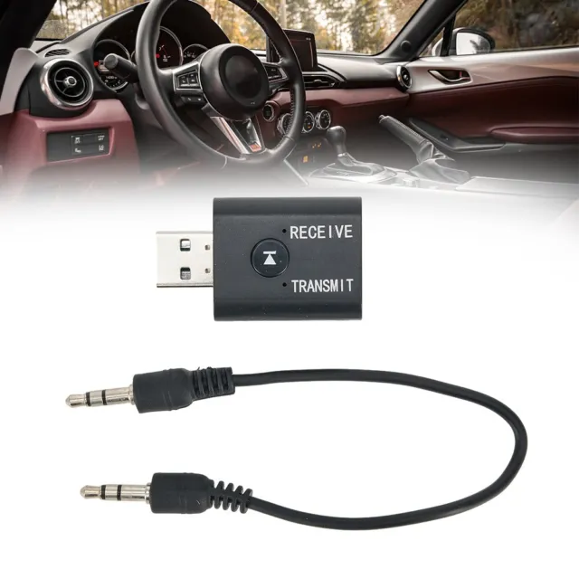TR6 5.0 Transmitter Receiver 2IN1 Wireless Audio 3.5mm USB Aux Adapter