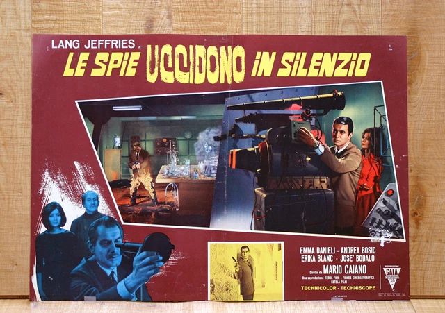 LE SPIE UCCIDONO IN SILENZIO fotobusta poster Lang Jeffries Caiano Spy