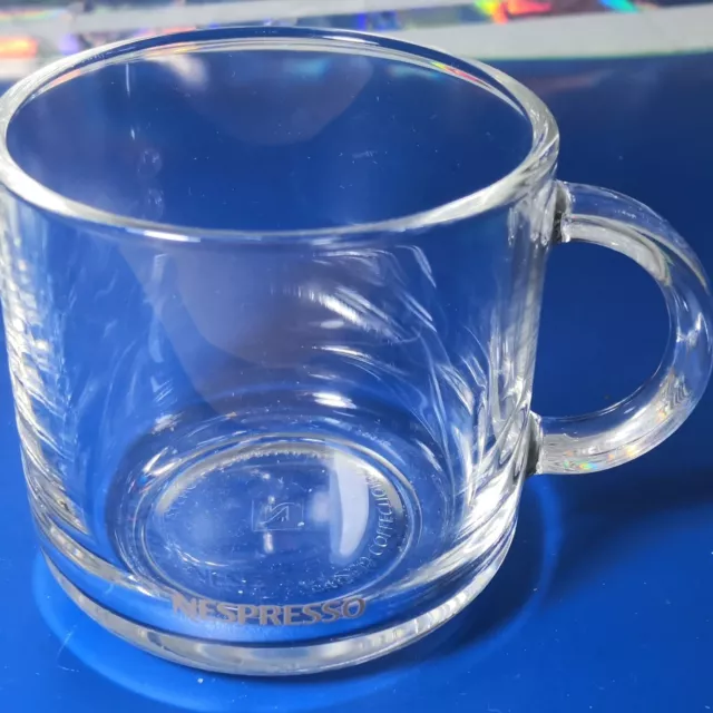 NESPRESSO Clear Glass 12 Oz Coffee Mug Designed by Konstantin GRCIC France