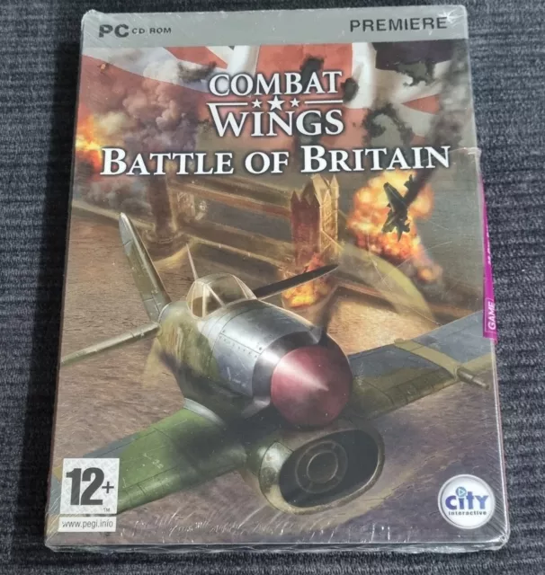 COMBAT WINGS BATTLE OF BRITAIN UK PC Cd Rom VIDEO GAME. Ww2 Flight Simulator.