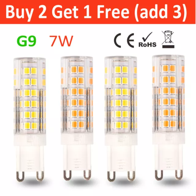 G9 LED Bulb 7W Capsule light 220V SMD2835 Replace halogen bulbs Energy Saving UK