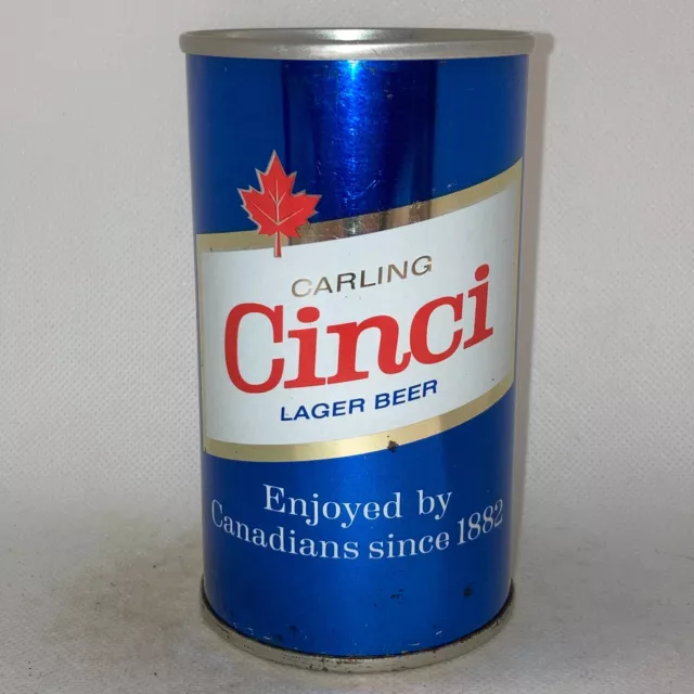 Carling Cinci blue beer can, Canada