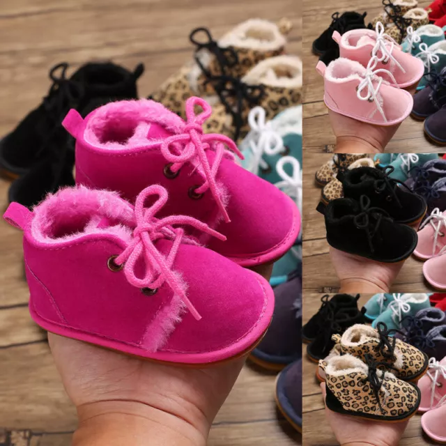 Newborn Infant Baby Girls Soft Pram walker Sneakers Toddler Kids Casual Shoes