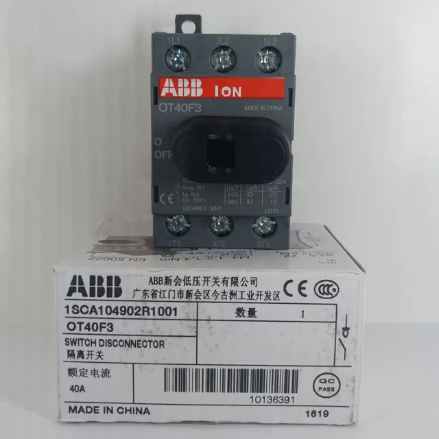 1pc ABB Switch-Disconnector OT40F3