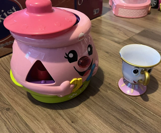 FISHER PRICE LAUGH & Learn Pink Cookie Jar Shape Sorter & Disney Cup £4