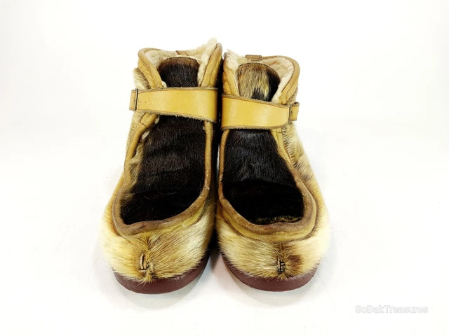 VINTAGE ABERCROMBIE & Fitch Fur Hunting Boots Mens 8 Fur Fleece Lined £