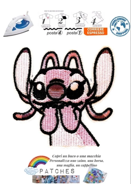 Toppa Termoadesiva A Stella Rosa - Patch Ricamata Da Stirare O Cucire Su Giubbotti, Jeans E Borse, Circa 7 Cm