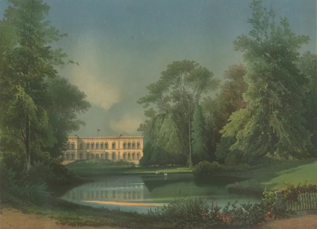 GÖRLSDORF (Angermünde) - Herrenhaus - Duncker - Farblithographie 1858