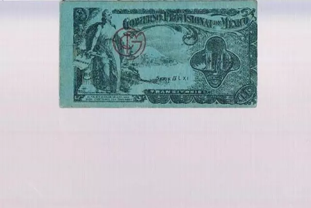 MEXICO BANKNOTE 10 S698 ND 1914 UNC Gobierno Provisional de México  - WITHOUT X