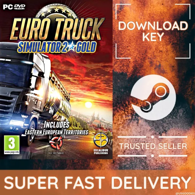 Euro Truck Simulator 2 GOTY EDITION Steam Game Key (PC/MAC/LINUX) - REGION  FREE