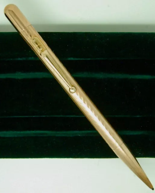 No Reserve Vintage  1920'S Swan Mabie Todd Fynepoynt 9Ct Gold Pencil