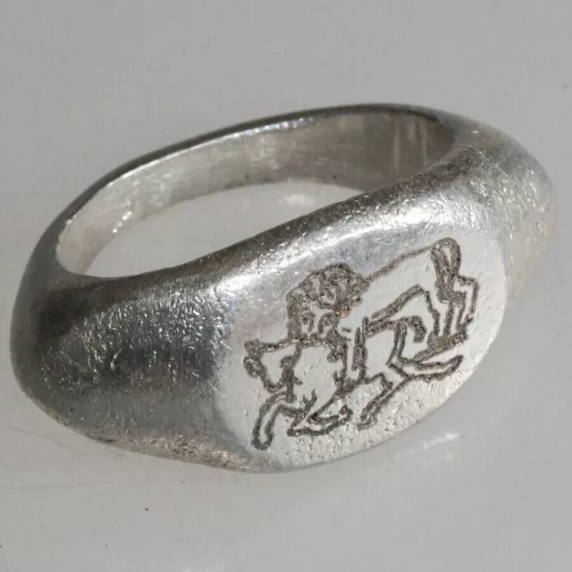 A Perfect Ancient Style Roman Solid Silver Ring