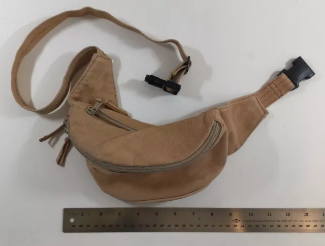 Vintage 1980s Tan Leather Fanny Pack