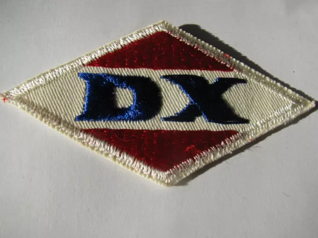 Vintage  Dx  D-X  Oil Gas Gasoline Patch Embroidered Nos New Stock Free Shipping