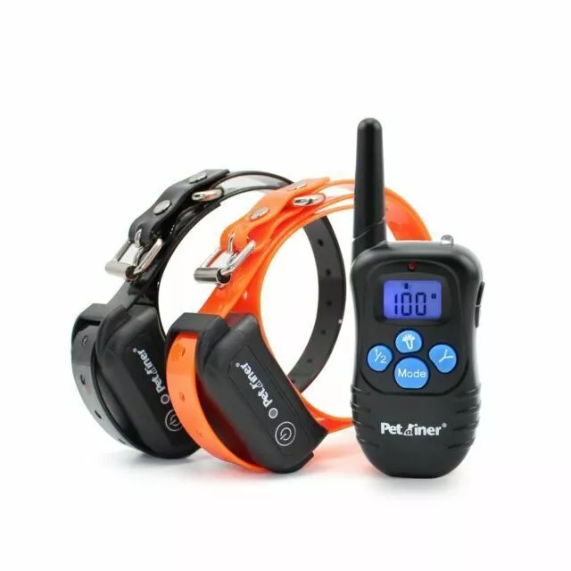 Petrainer Dog Training Shock Collar w/ Remote Rechargeable E Collar for 2 Dogs