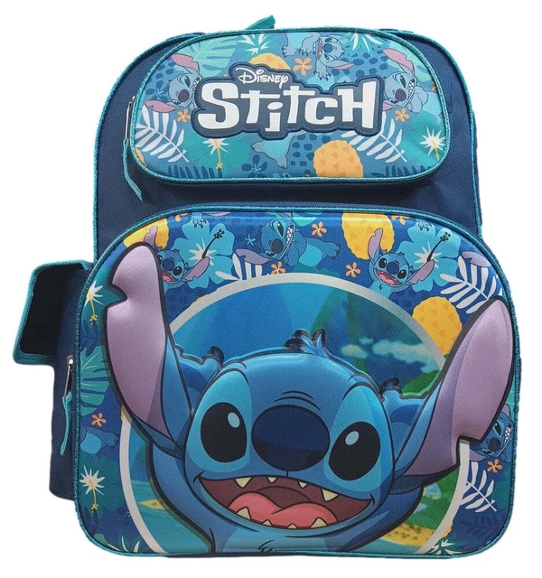 DISNEY LILO & Stitch Backpack 16 inch Blue 24.99 PicClick