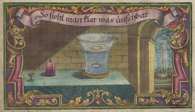 Rosso-49- MISTERI MAGIA SIMBOLI SEGNI EMBLEMI Bibbia Arndts Christenthum 1735