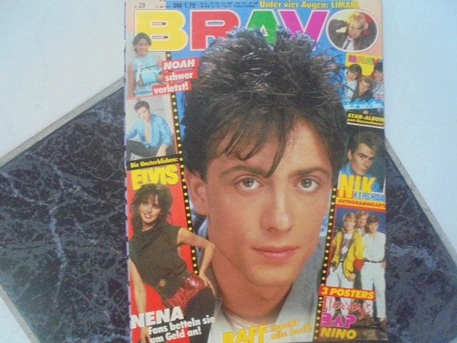 BRAVO 29/1984 TB:Raff!/SS:Nik Kershaw u. Autogrammkarte/Conan/Nena/Elvis/Kompl.